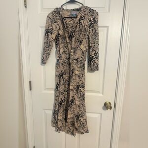 Plenty by Tracy Reese Black and Cream Floral Dress